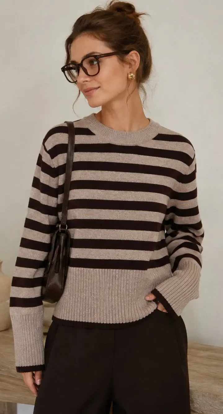 Industry Republic Clothing Strip Crewneck Sweater Size XS